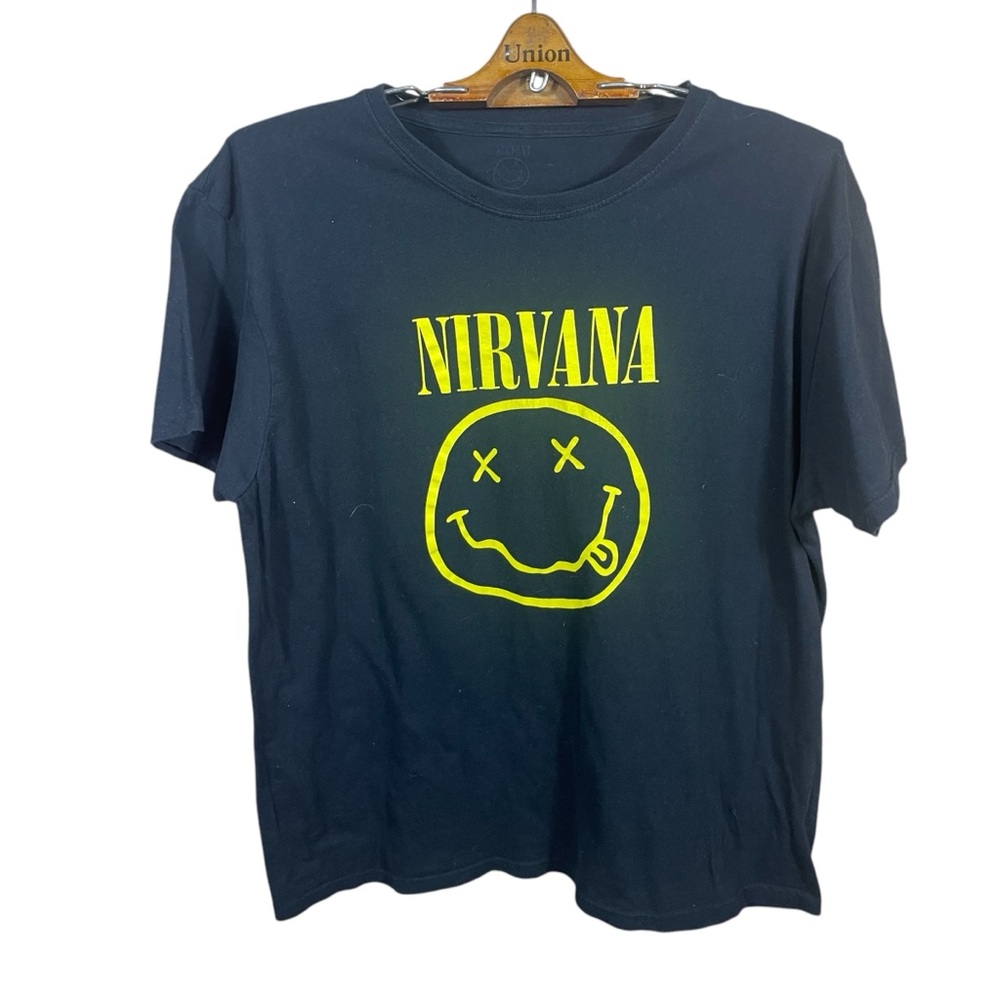 Nirvana Men’s/ Unisex Band Graphic Short Sleeve T-Shirt Size UNREADABLE TAG
